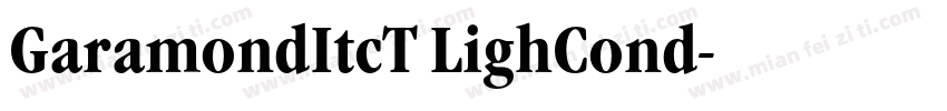 GaramondItcT LighCond字体转换